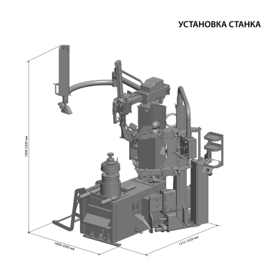 Шиномонтажный станок СУПЕРАВТОМАТ КС-508А Про Шиномонтажный станок СУПЕРАВТОМАТ КС-508А Про