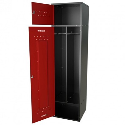 Шкаф для раздевалок GT205SHP.RED (500мм х 500мм х 1936мм) КРАСНЫЙ . Секция для обуви, двойная секция для курток с перекладиной под вешалки, верхняя антресоль с отдельным замком для головных уборов и сумок (2) Шкаф для раздевалок GT205SHP.RED (500мм х 500мм х 1936мм) КРАСНЫЙ . Секция для обуви, двойная секция для курток с перекладиной под вешалки, верхняя антресоль с отдельным замком для головных уборов и сумок (2)