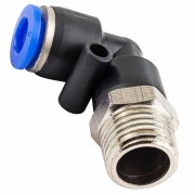 Фитинг угловой для пластиковых трубок 6 мм-наружная резьба 1/4'' Forsage