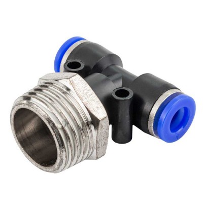 Фитинг Т-образный для пластиковых трубок 6 мм-наружная резьба 1/2'' Forsage Фитинг Т-образный для пластиковых трубок 6 мм-наружная резьба 1/2'' Forsage