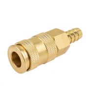 Быстроразъем пневматический с клапаном, "мама"-"елочка" 10 мм Forsage