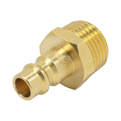 Быстроразъем пневматический "папа"-наруж. резьба 1/2", латунный Forsage Быстроразъем пневматический "папа"-наруж. резьба 1/2", латунный Forsage