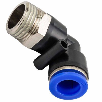 Фитинг угловой для пластиковых трубок 12 мм-наружная резьба 1/2'' Forsage Фитинг угловой для пластиковых трубок 12 мм-наружная резьба 1/2'' Forsage