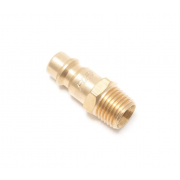 Быстроразъем пневматический "папа"-наруж. резьба 1/4", латунный Forsage 