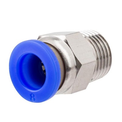 Фитинг для пластиковых трубок 8 мм-наружная резьба 1/4'' Forsage Фитинг для пластиковых трубок 8 мм-наружная резьба 1/4'' Forsage