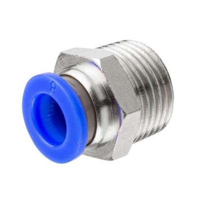 Фитинг для пластиковых трубок 8 мм-наружная резьба 3/8'' Forsage Фитинг для пластиковых трубок 8 мм-наружная резьба 3/8'' Forsage