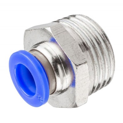 Фитинг для пластиковых трубок 8 мм-наружная резьба 1/2'' Forsage Фитинг для пластиковых трубок 8 мм-наружная резьба 1/2'' Forsage