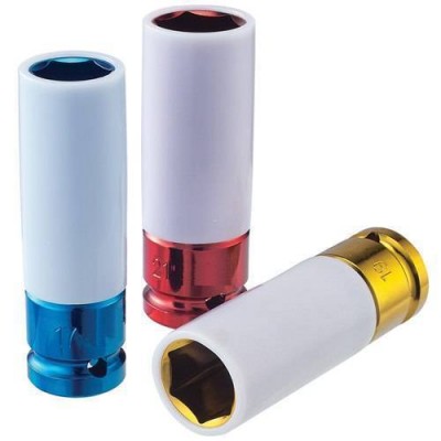 Головка ударная глубокая для литых дисков с защитным кожухом 17мм 1/2" 6-гр. 85мм Force Головка ударная глубокая для литых дисков с защитным кожухом 17мм 1/2" 6-гр. 85мм Force