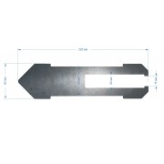 Пластина фрикционная (сталь) для китайских ш/с 60*220 мм