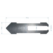 Пластина фрикционная (сталь) 63х231 AMD и PULI