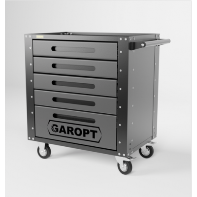Gt5.grey Тележка инструментальная Garopt 5 ящиков СЕРАЯ, Серия "Low-cost" Gt5.grey Тележка инструментальная Garopt 5 ящиков СЕРАЯ, Серия "Low-cost"