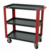 gt3.red Инструментальная тележка GAROPT, три полки, cерия "No boxes", Красная